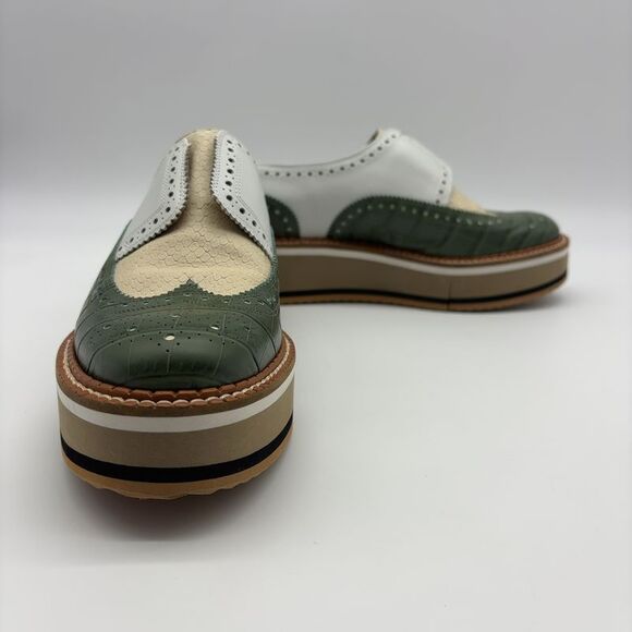 Robert Clergerie Snake Embossed Platform Loafer - Picture 4 of 6